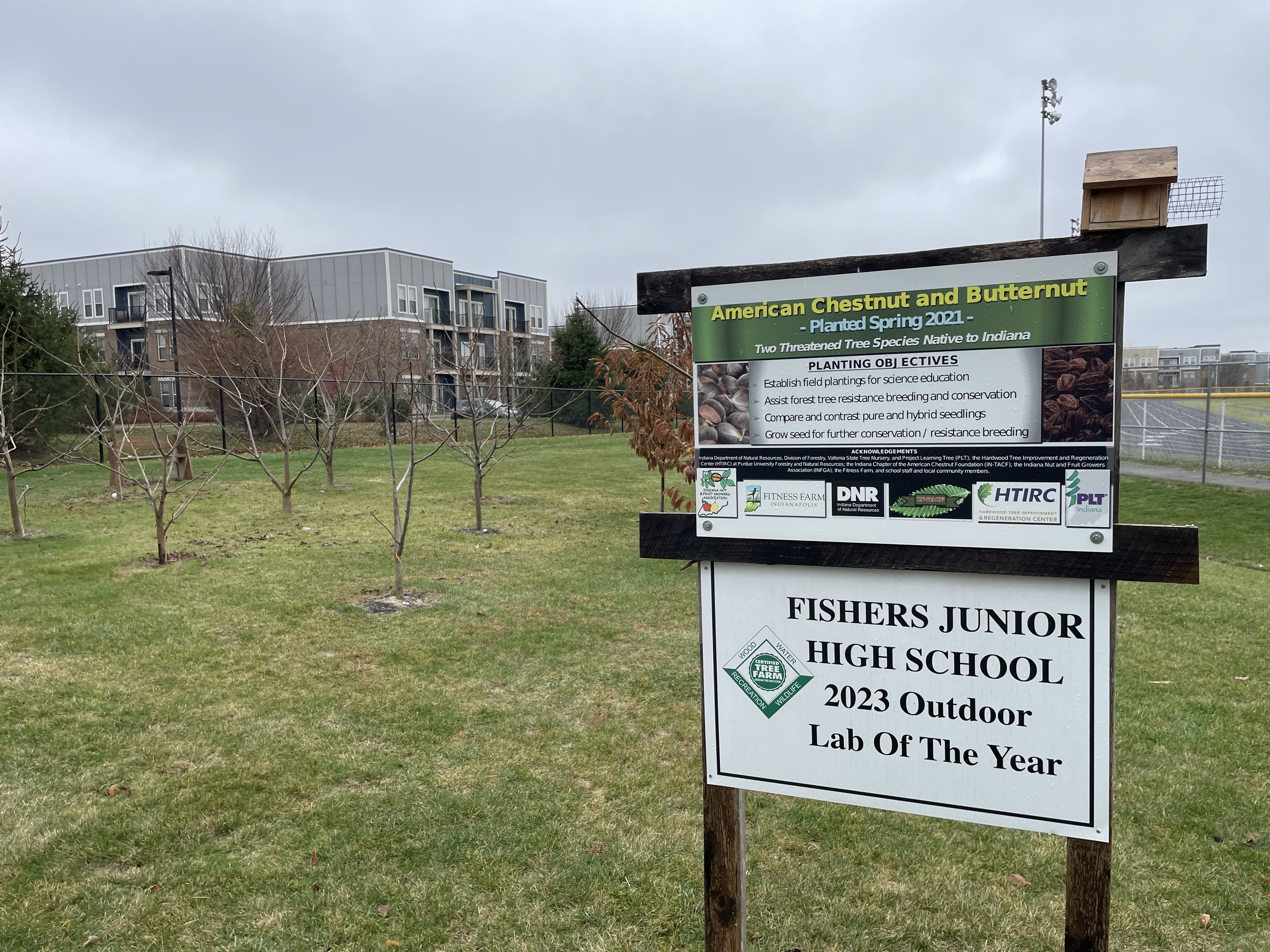 Fishers Jr High Sign